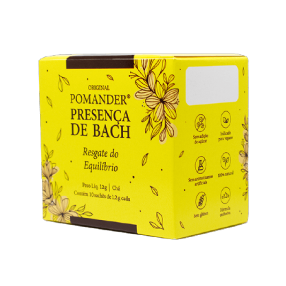 Pomander Chá Presença de Bach Resgate do Equilíbrio 10 sachês
