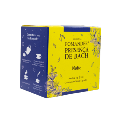 Pomander Chá Presença de Bach Noite 10 sachês