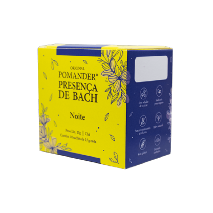 Pomander Chá Presença de Bach Noite 10 sachês
