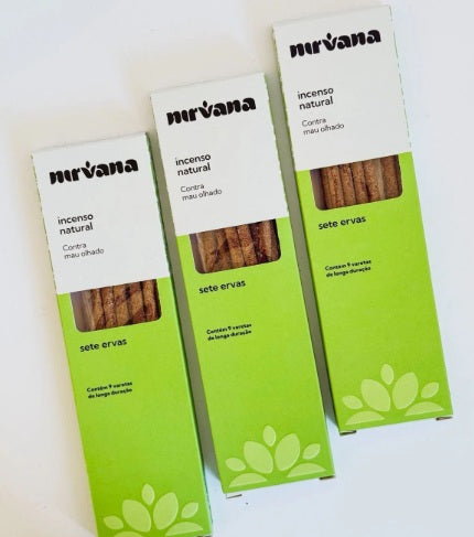 INCENSO NATURAL NIRVANA SETE ERVAS