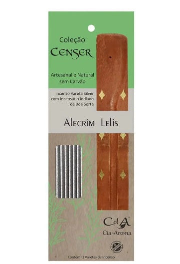 Kit Vareta + Incensário Censer Alecrim