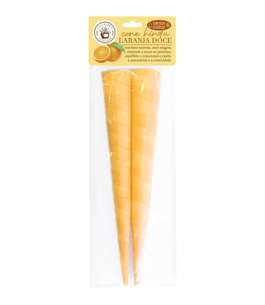 Cone Hindu Laranja Doce Cura Herbal 2un