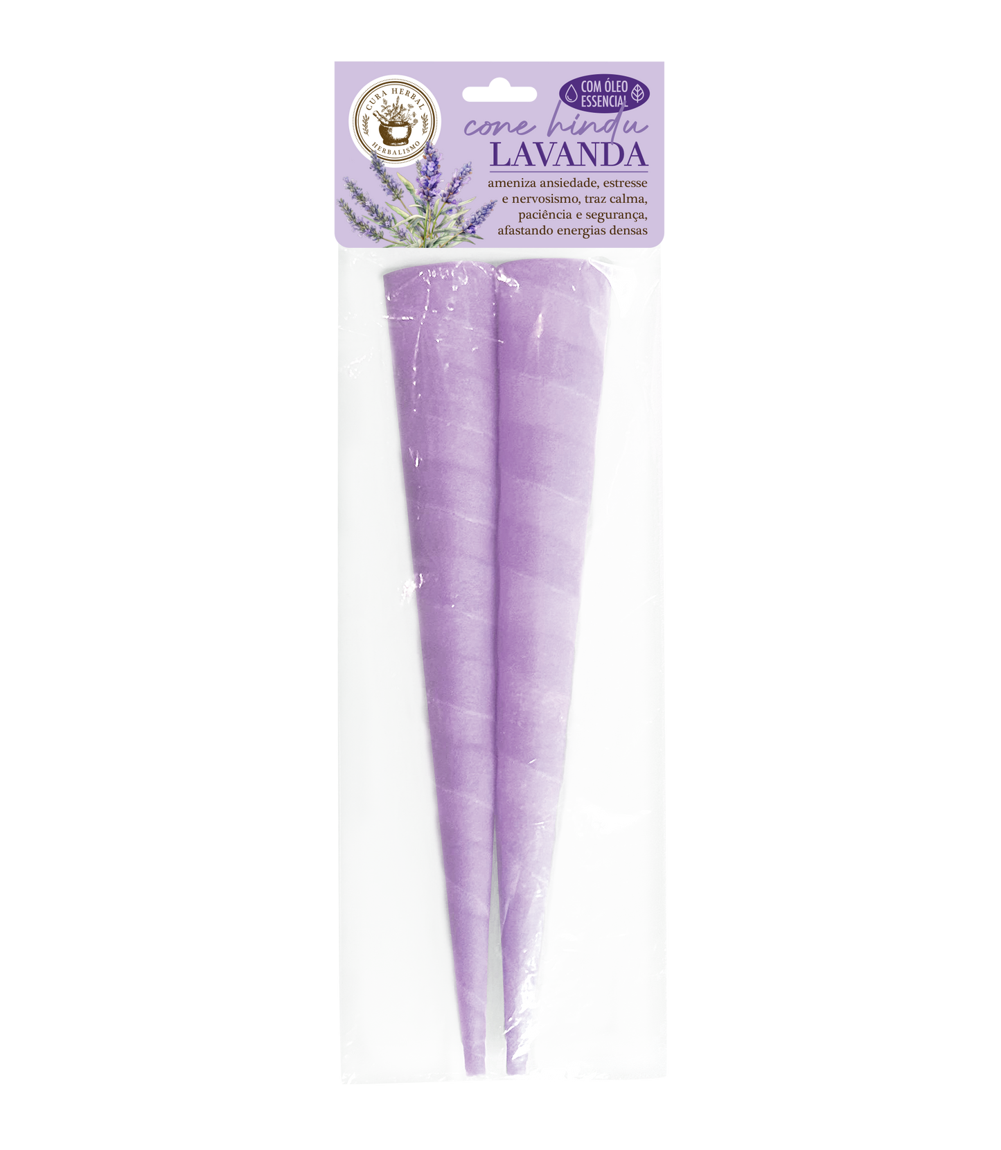 Cone Hindu Lavanda Cura Herbal 2un