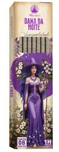 Incenso Vila Zen Natural Bruxa Vareta - Dama da Noite