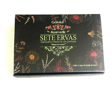 Incenso Goloka Defumador - Sete Ervas