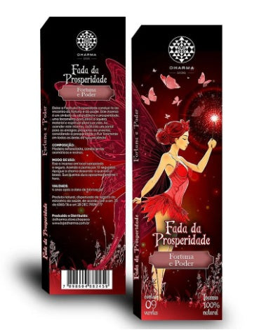 Incenso Dharma Natural Vareta - Fada da Prosperidade