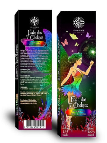 Incenso Dharma Natural Vareta - Fada dos Sete Chakras