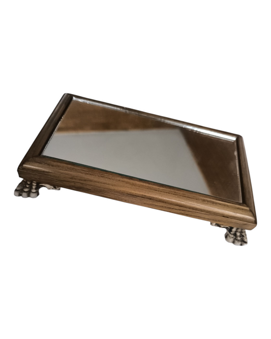 Base Retangular Madeira com Espelho