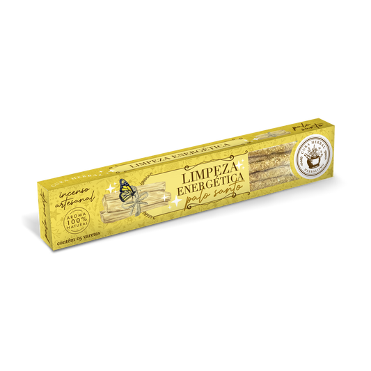 Incenso Limpeza Energética Palo Santo Cura Herbal