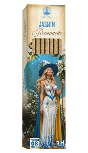 Incenso Vila Zen Natural Bruxa Vareta - Jasmim