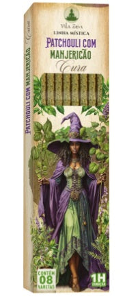 Incenso Vila Zen Natural Bruxa Vareta - Patchouli com Manjericão