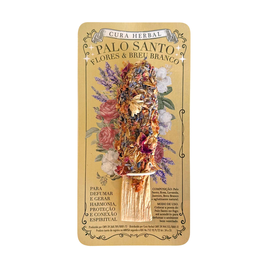 Palo Santo com Flores e Breu Branco Cura Herbal