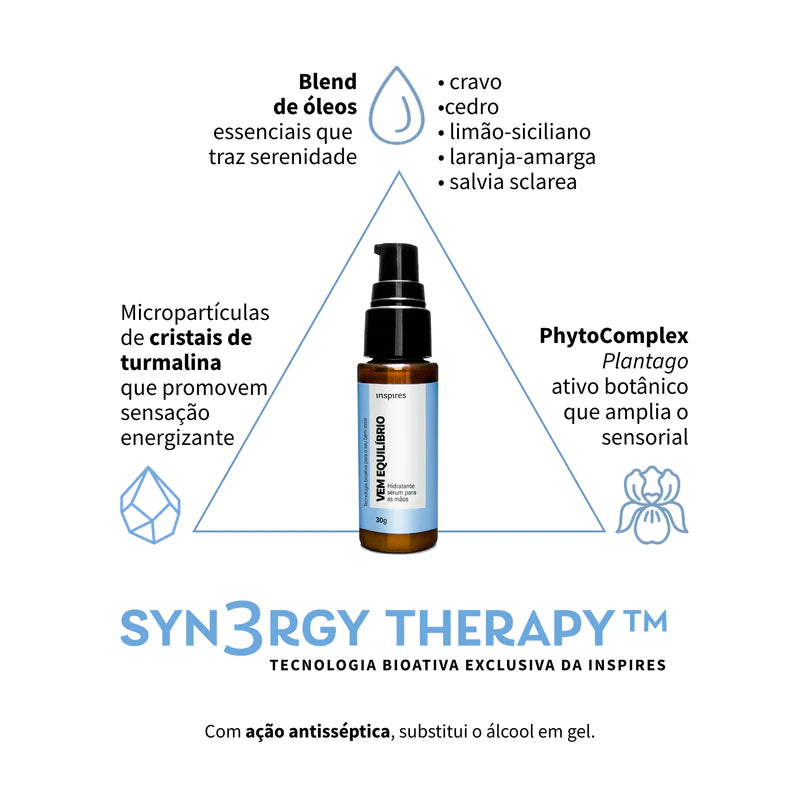 VEM EQUILÍBRIO| HYDRAEMOTION para as mãos com blend de óleos essenciais harmonizantes