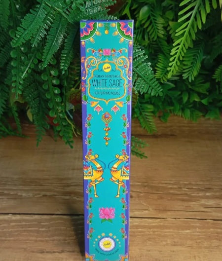 Incenso Massala Sree Vani  Vareta - Sálvia Branca