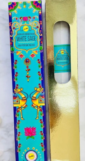 Incenso Massala Sree Vani  Vareta - Sálvia Branca