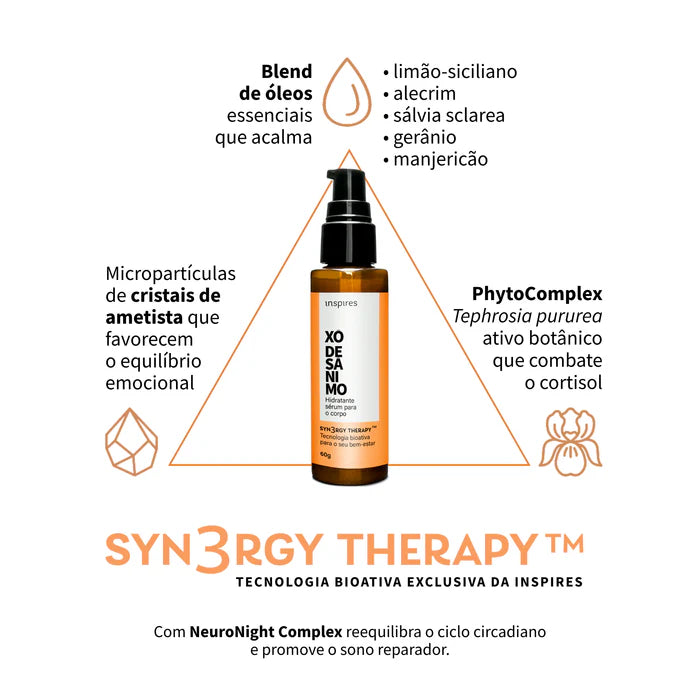 XÔ DESÂNIMO | HYDRAEMOTION para o corpo com blend de óleos essenciais energizantes
