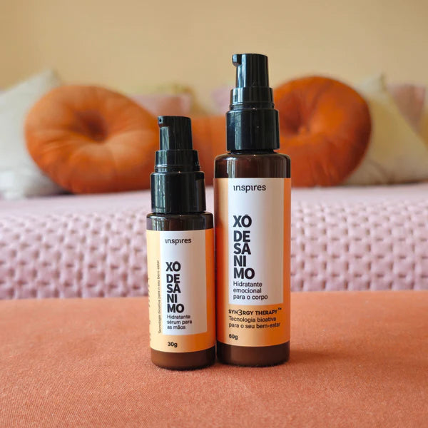 DUPLA XÔ DESÂNIMO | HYDRAEMOTION (mãos e corpo) com blend de óleos essenciais energizantes