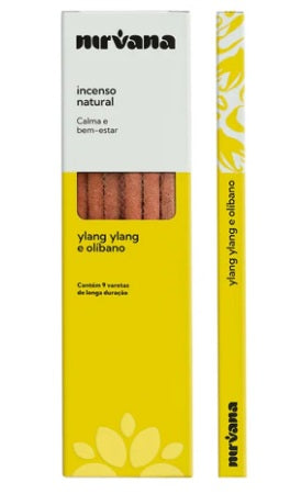 Incenso Nirvana Natural Vareta - Ylang Ylang e Olíbano