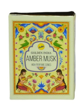 Incenso Cascata Golden India - Amber Musk