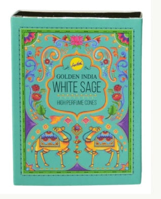 Incenso Cascata Golden India - White Sage