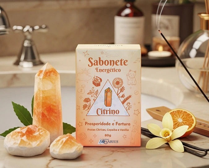 Sabonete de Citrino Prosperidade Frutas, Copaíba e Vanilla 80g