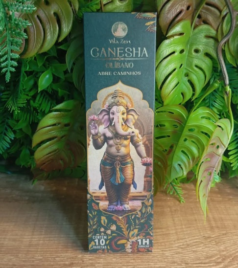 Incenso Natural Vila Zen - Linha deuses Ganesha Abre Caminhos