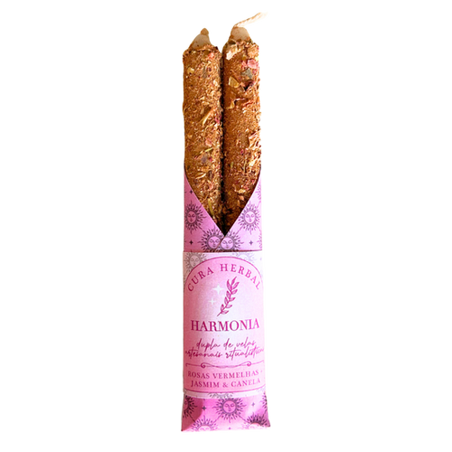 Dupla de Velas c/ Ervas Harmonia