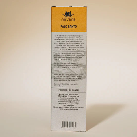 INCENSO NATURAL NIRVANA PALO SANTO