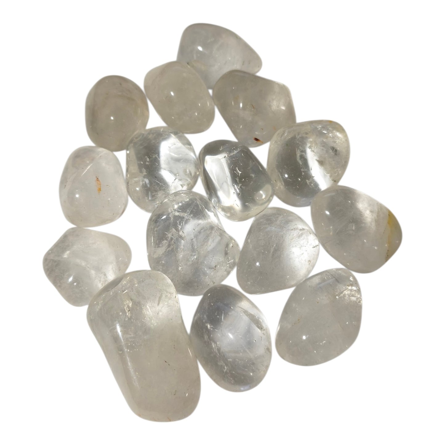 Quartzo Cristal Rolado Natural – Clareza, Energia e Amplificação Espiritual