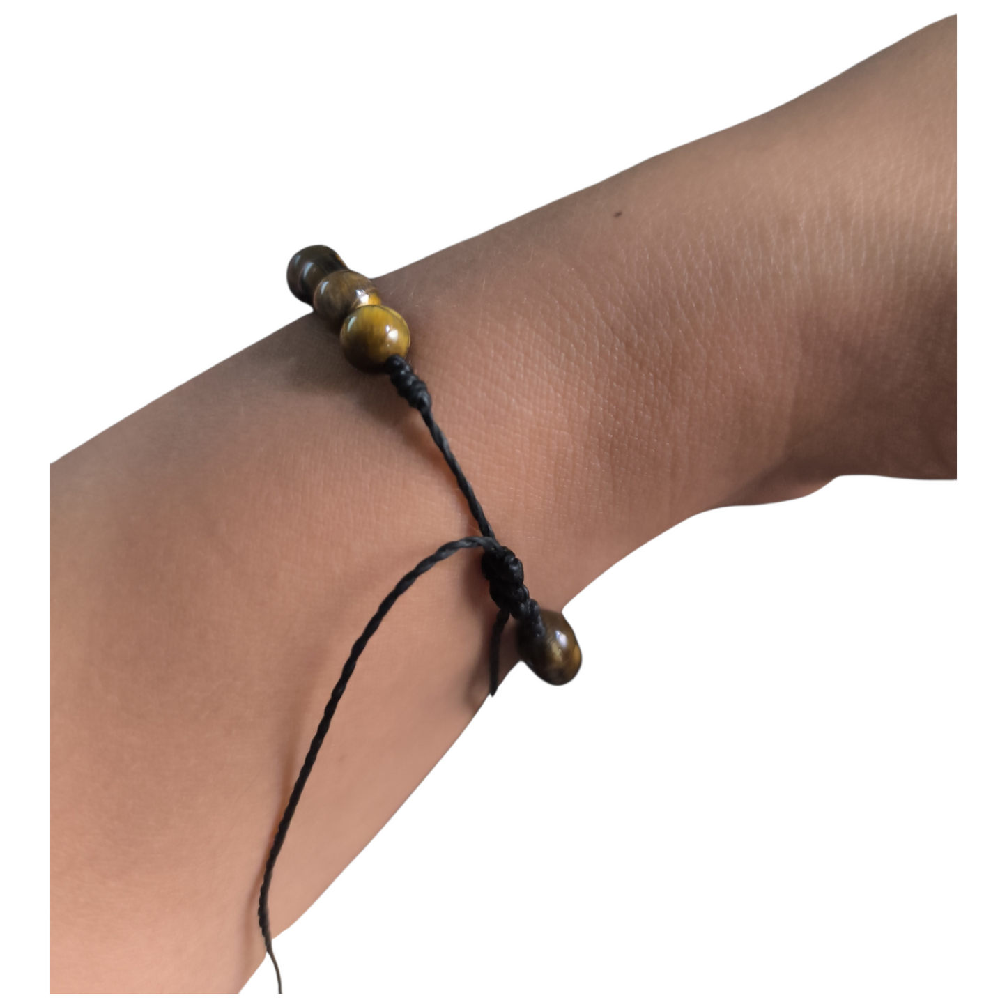 Pulseira de Olho de Tigre 6 mm Regulável