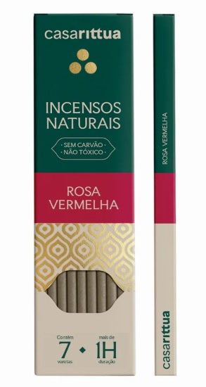 Incenso Nirvana Casa Rittua - Rosa vermelha