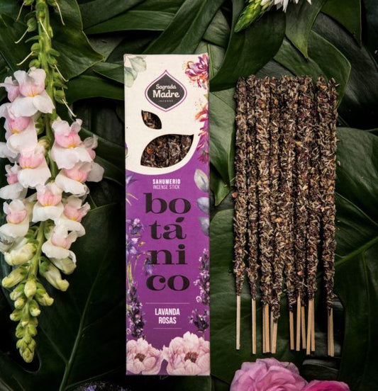 Incenso Sagrada Madre Botânico Vareta - Lavanda e Rosas