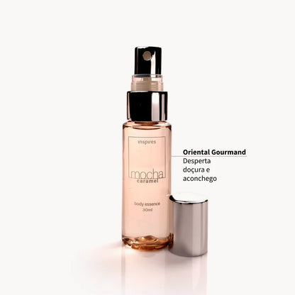 MOCHA CARAMEL 30ml | Body Essence gourmand que desperta acolhimento. Desenvolvido com Neurociência.
