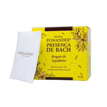 Pomander Chá Presença de Bach Resgate do Equilíbrio 10 sachês