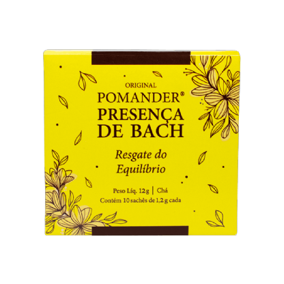 Pomander Chá Presença de Bach Resgate do Equilíbrio 10 sachês