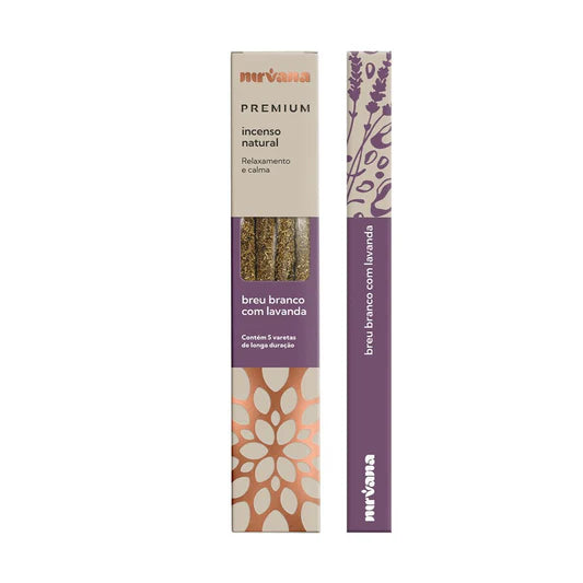 INCENSO NIRVANA PREMIUM BREU BRANCO COM LAVANDA