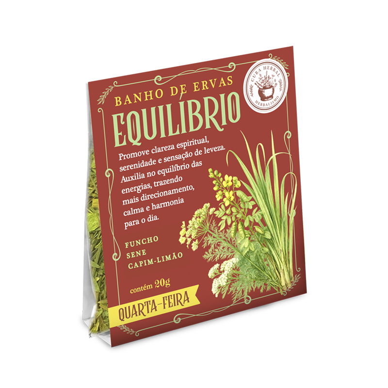 Banho de Equilíbrio para Quarta-Feira Sachê 20g