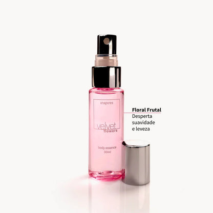VELVET FLOWERS 30ml| Body Essence floral delicado que desperta leveza. Desenvolvido com Neurociência.
