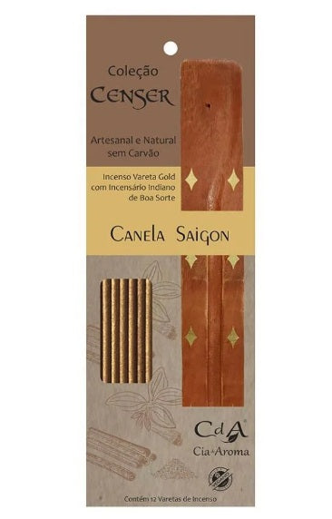 Kit Vareta + Incensário Censer Canela Saigon