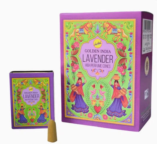 Incenso Cascata Golden India - Lavender