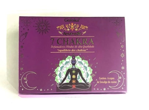 Incenso Goloka Defumador- 7 Chakras