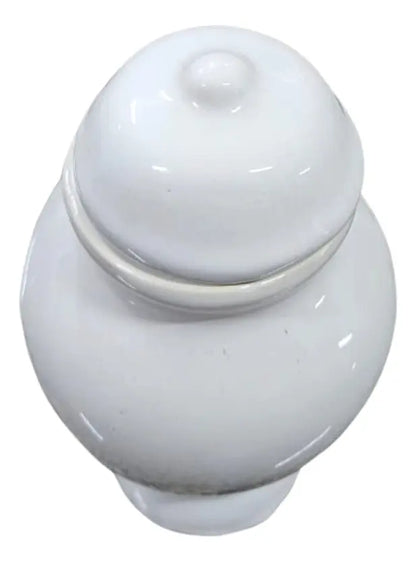 Quartinha De Louça Branca - 17 Cm Sem Asa Umbanda / Candomblé