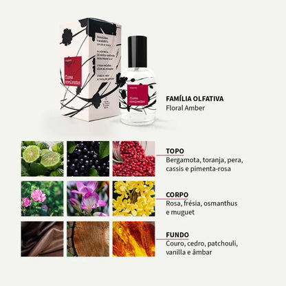 FLORES POÉTICAS ENVOLVENTES | Perfume Aveludado Floral - 60 ML | Uma fragrância que aquece, envolve e seduz