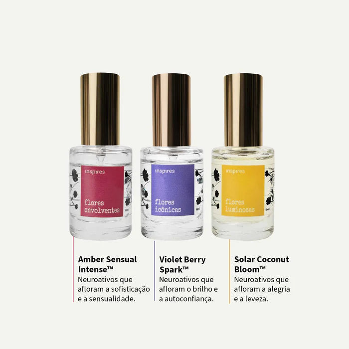 COLEÇÃO FLORES POÉTICAS | Um jardim de emoções - 3 X 10 ML | Um perfume para cada momento