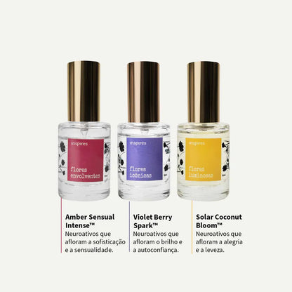 COLEÇÃO FLORES POÉTICAS | Um jardim de emoções - 3 X 10 ML | Um perfume para cada momento