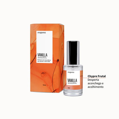 MINI VANILLA SENSORIAL 10ml | Perfume sofisticado que envolve a pele com conforto. Desenvolvido com Neurociência.