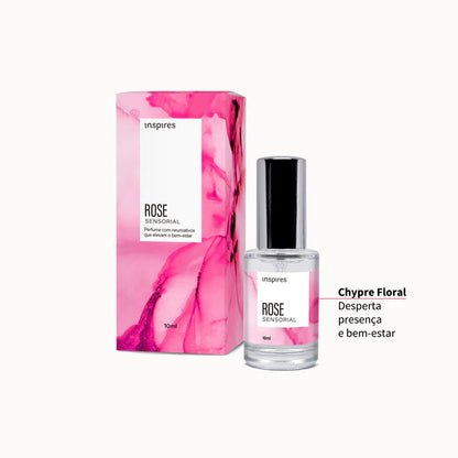 MINI ROSE SENSORIAL 10ml| Perfume floral moderno que aflora a presença. Desenvolvido com Neurociência.
