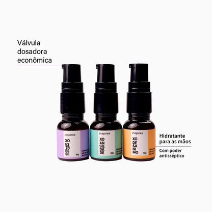 TRIO MINI XÔ | HYDRAEMOTION-10G- para as mãos com blend de óleos essenciais