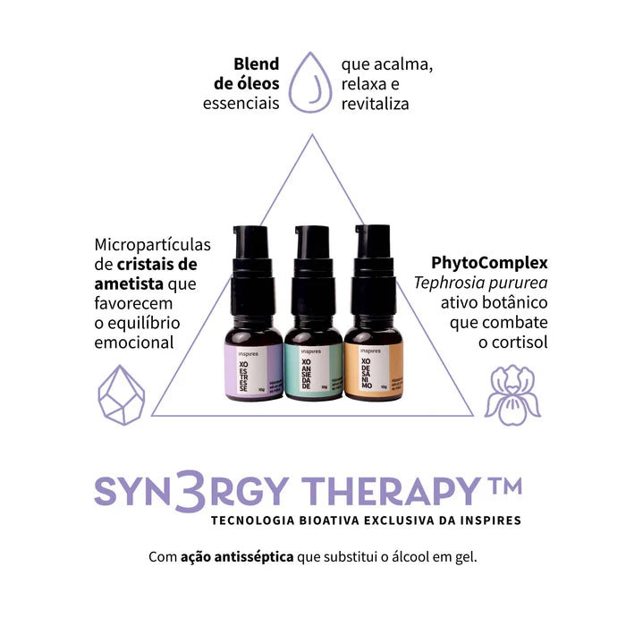 TRIO MINI XÔ | HYDRAEMOTION-10G- para as mãos com blend de óleos essenciais