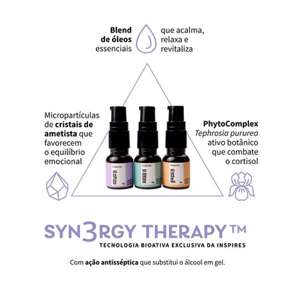 TRIO MINI XÔ | HYDRAEMOTION-10G- para as mãos com blend de óleos essenciais